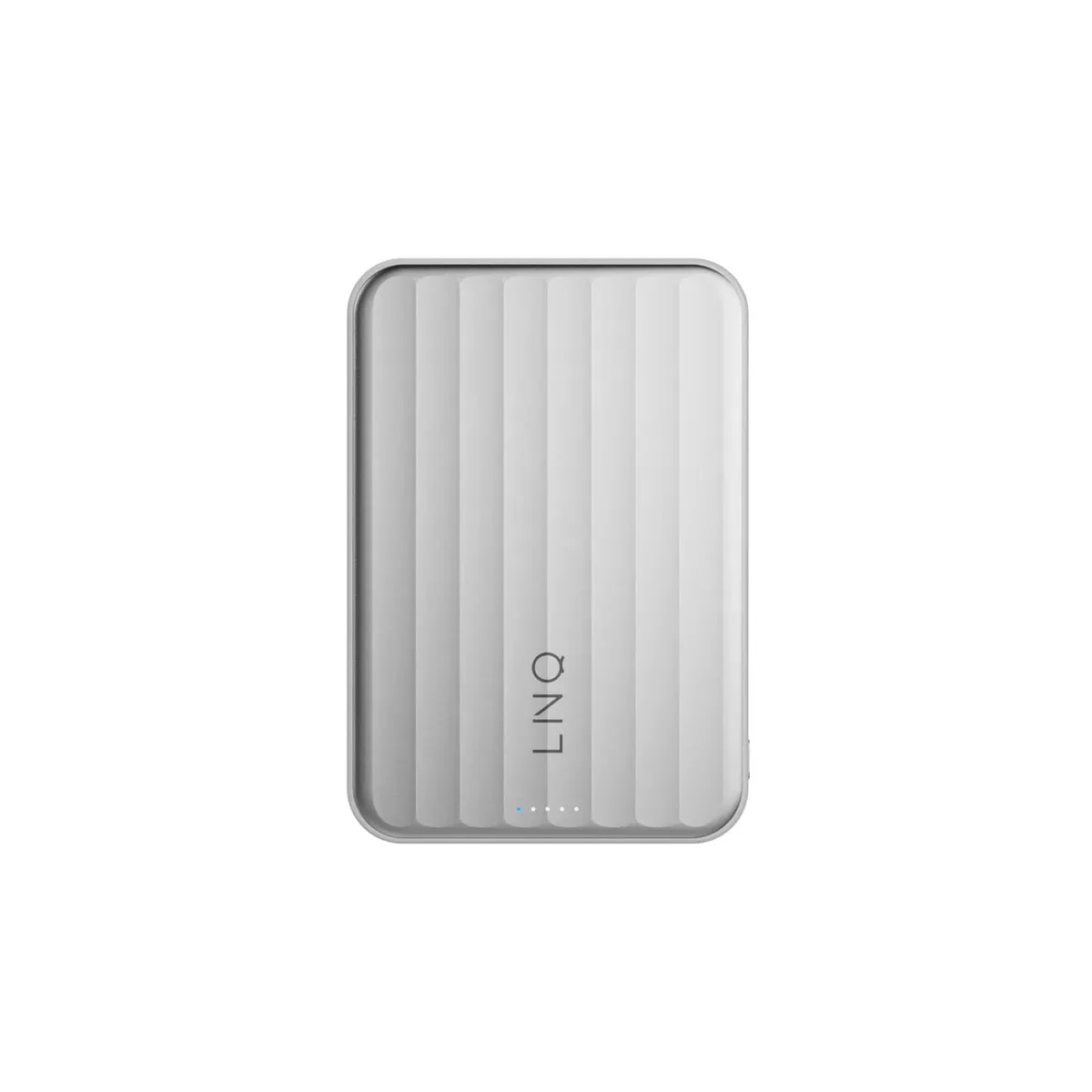 LINQ Semi-solid State Magnetisk Powerbank 10 000 mAh Qi2.2 25 W Silver