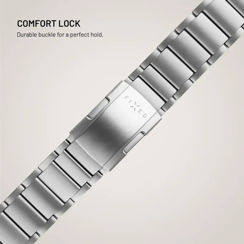 FIXED Titanium Strap Titanarmband för Apple Watch 44/45/46/49 mm Naturlig titan