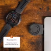 FIXED USB-C Laddningsadapter för Garmin Smartwatch Svart