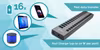i-tec U3CHARGEHUB16 USB 3.2 Gen 1-hubb 16 portar med laddning och 90 W nätadapter Grå