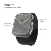 FIXED Pure Skyddsfodral med härdat glas för Apple Watch Series 10 46 mm Clear