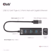 Club 3D CSV-1430A 4-i-1 USB 3.2 Gen 1-hubb med 3 × USB-A och Gigabit Ethernet Svart