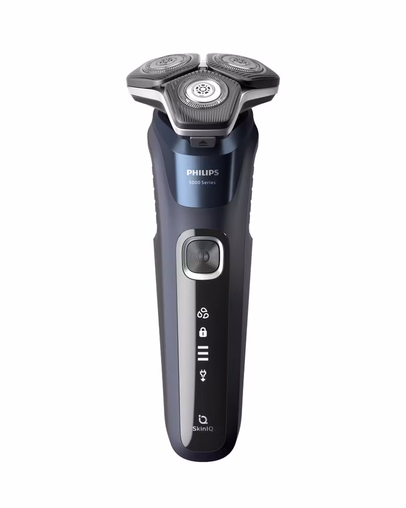 Philips Shaver Series 5000 S5885/10 Rakapparat för våt- och torrakning Svart/Blå