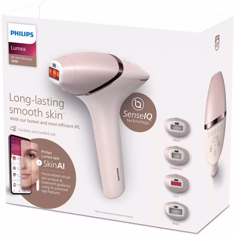 Philips Lumea IPL 9900 Series BRI976/00 IPL-hårborttagare med SenseIQ