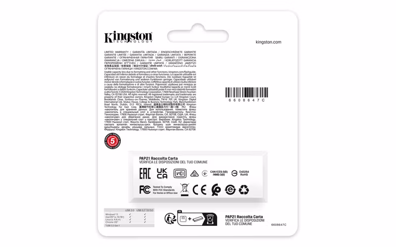 Kingston DataTraveler Exodia 128 GB USB 3.2 Gen 1 USB-minne Svart