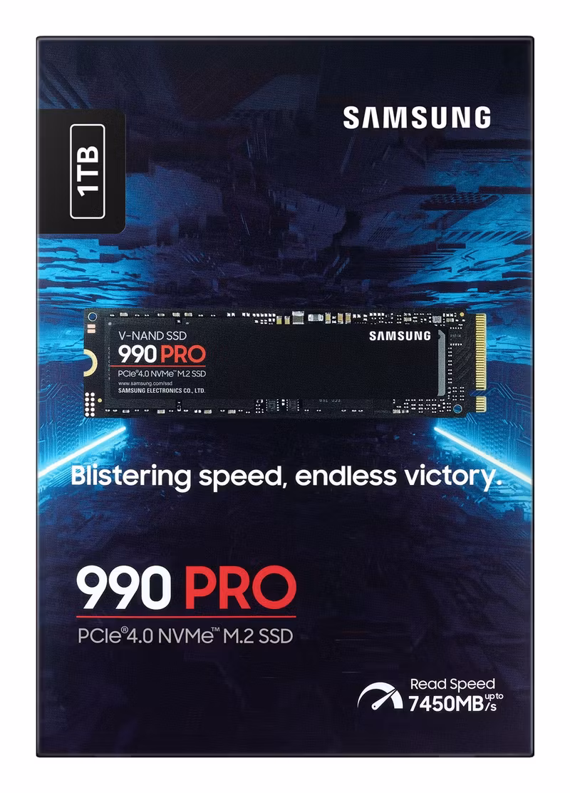 Samsung 990 PRO MZ-V9P1T0BW 1 TB M.2 NVMe PCIe 4.0 Intern SSD