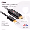 Club 3D CAC-1334 HDMI till USB-C-adapterkabel 4K 60 Hz 1,8 m Svart