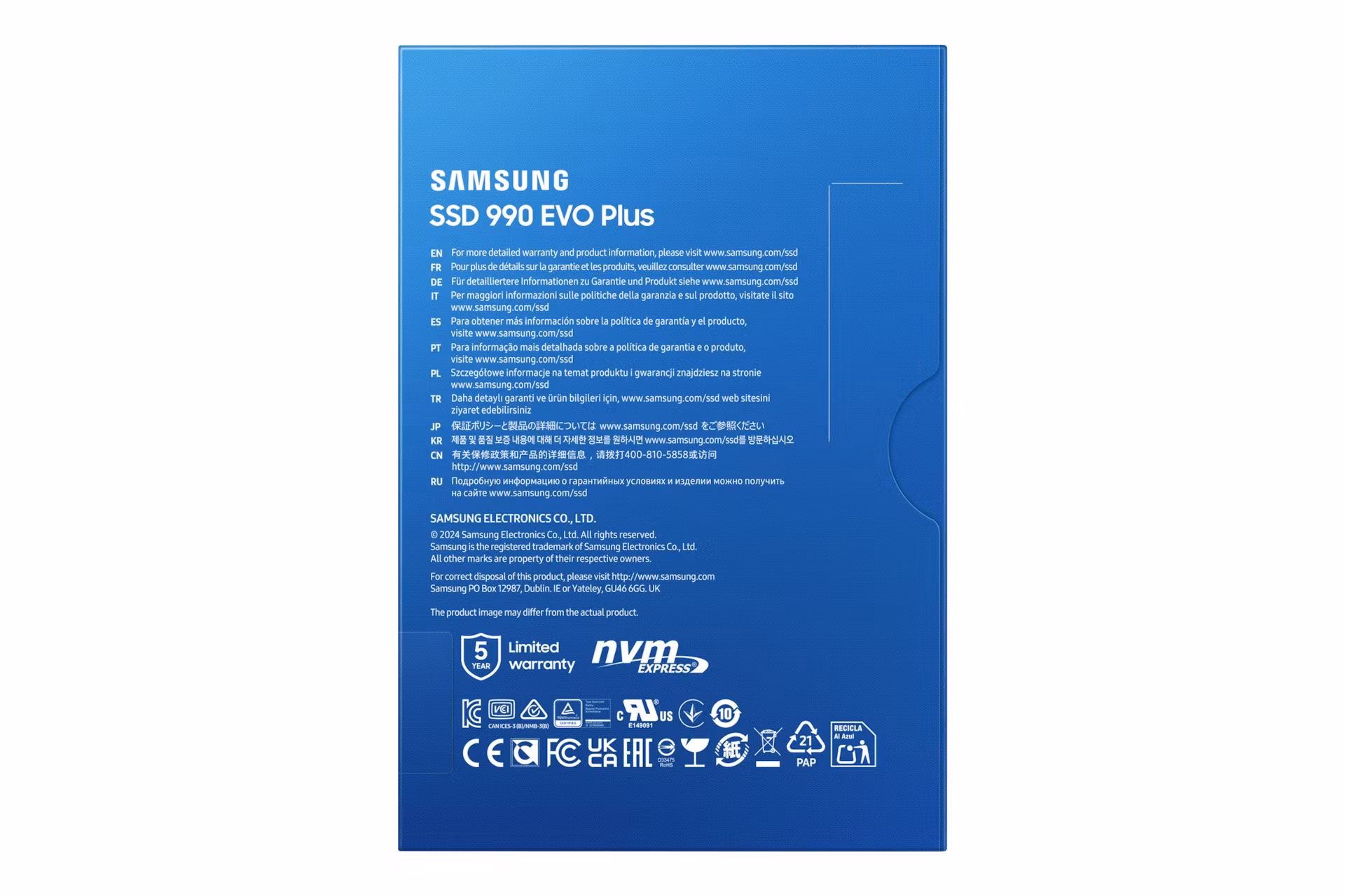 Samsung 990 EVO Plus MZ-V9S2T0BW 2 TB M.2 NVMe Intern SSD