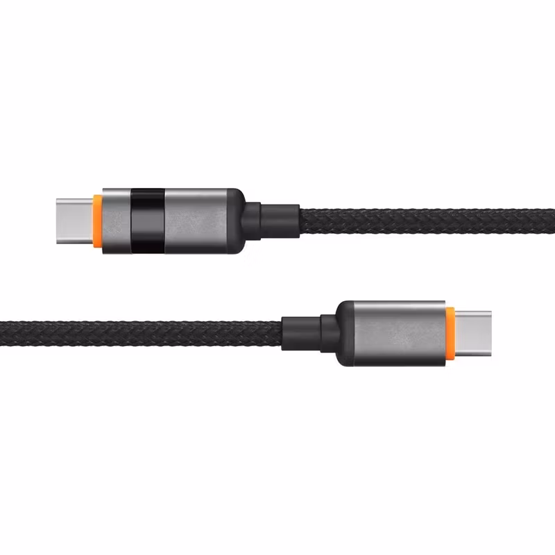 X2O Longlife 100 W USB-C till USB-C-kabel med LED-display 1,5 m Svart