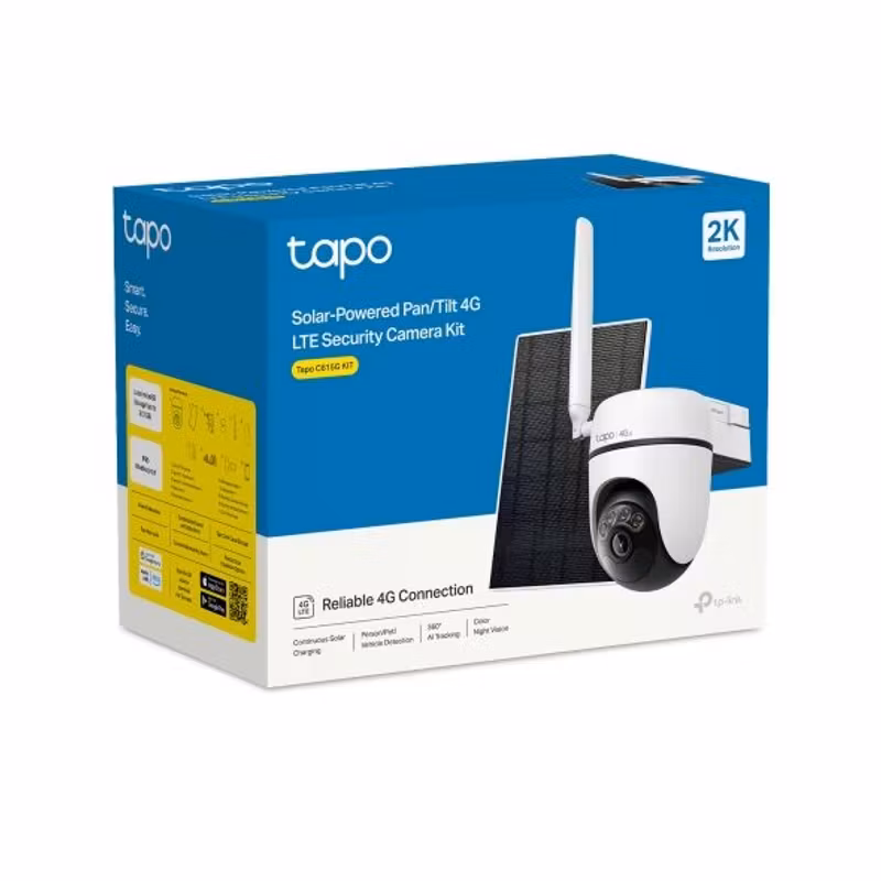 TP-Link Tapo C615G KIT 2K 4G LTE Övervakningskamera med Solpanel