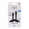 X2O Longlife 100 W USB-C till USB-C-kabel 2 m Svart