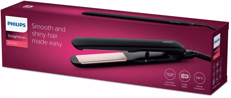 Philips EssentialCare HP8321/00 Plattång Svart/Silver