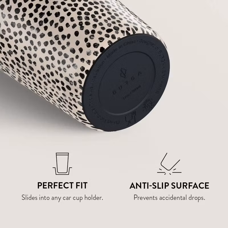 Burga Almond Latte 500 ml Termosmugg med lock och sugrör i rostfritt stål