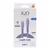 X2O Longlife 100 W USB-C till USB-C-kabel 2 m Lavendel