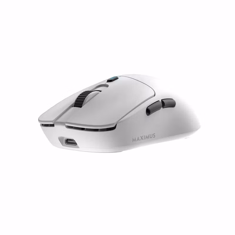 White Shark MAXIMUS 6D 26 000 DPI Trådlös Gamingmus Vit