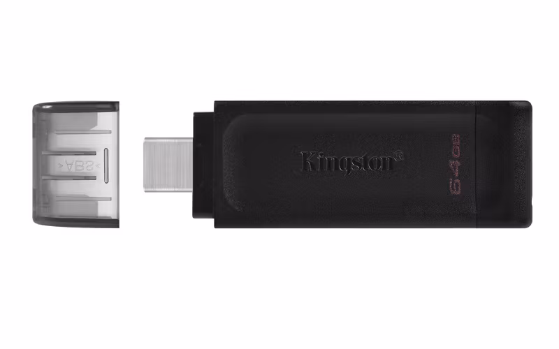 Kingston DataTraveler 70 64 GB USB-C 3.2 Gen 1 USB-minne Svart