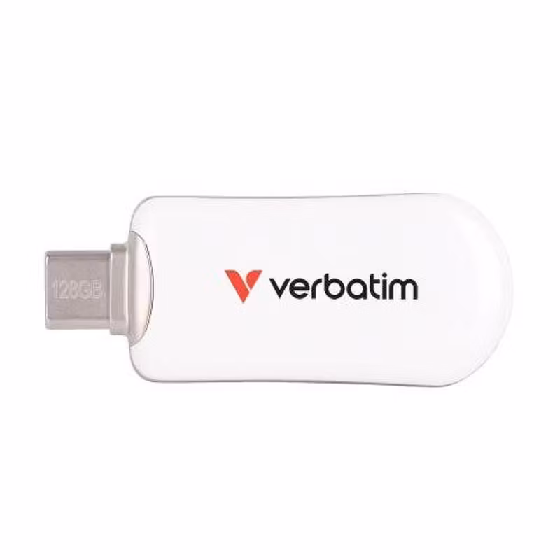 Verbatim Plectra 128 GB USB 3.2 Gen 1 USB-C USB-minne Vit