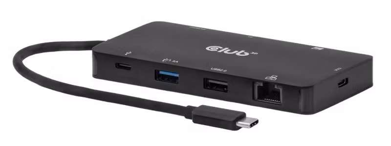 Club 3D CSV-2552 9-i-1 USB-C-hubb med dubbla HDMI och 100 W PD