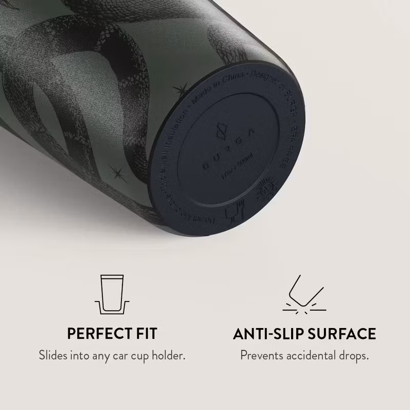 Burga Poison 500 ml Termosmugg med Klaff- och Sugrörslock