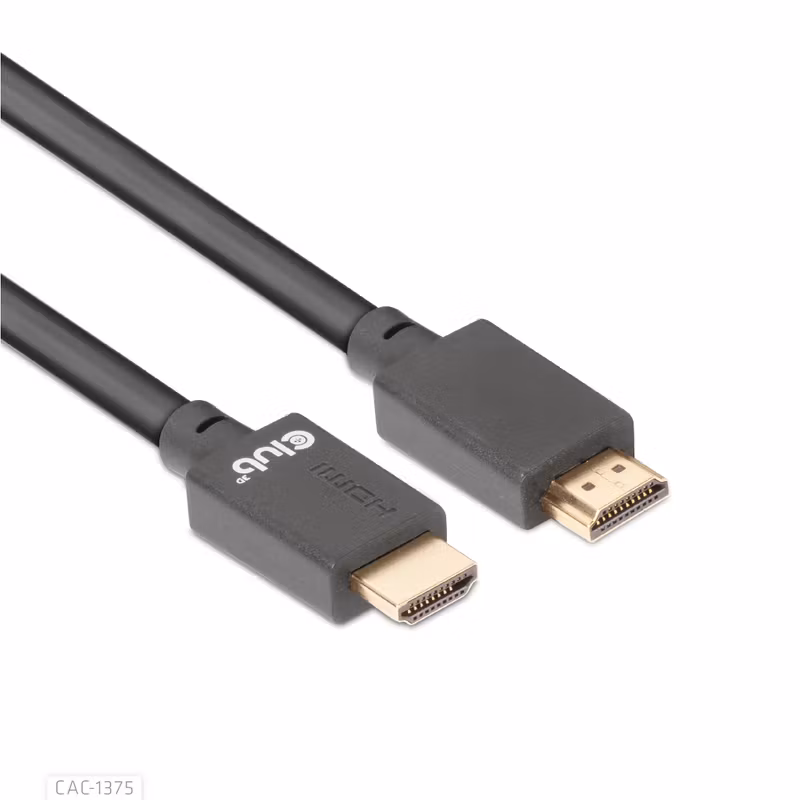 Club 3D CAC-1375 Ultra High Speed HDMI 2.1-kabel 4K 120 Hz 8K 60 Hz 5 m Svart