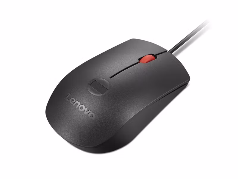 Lenovo 4Y51S24029 Fingeravtrycksmus Gen 3 optisk med sladd USB Svart/Röd