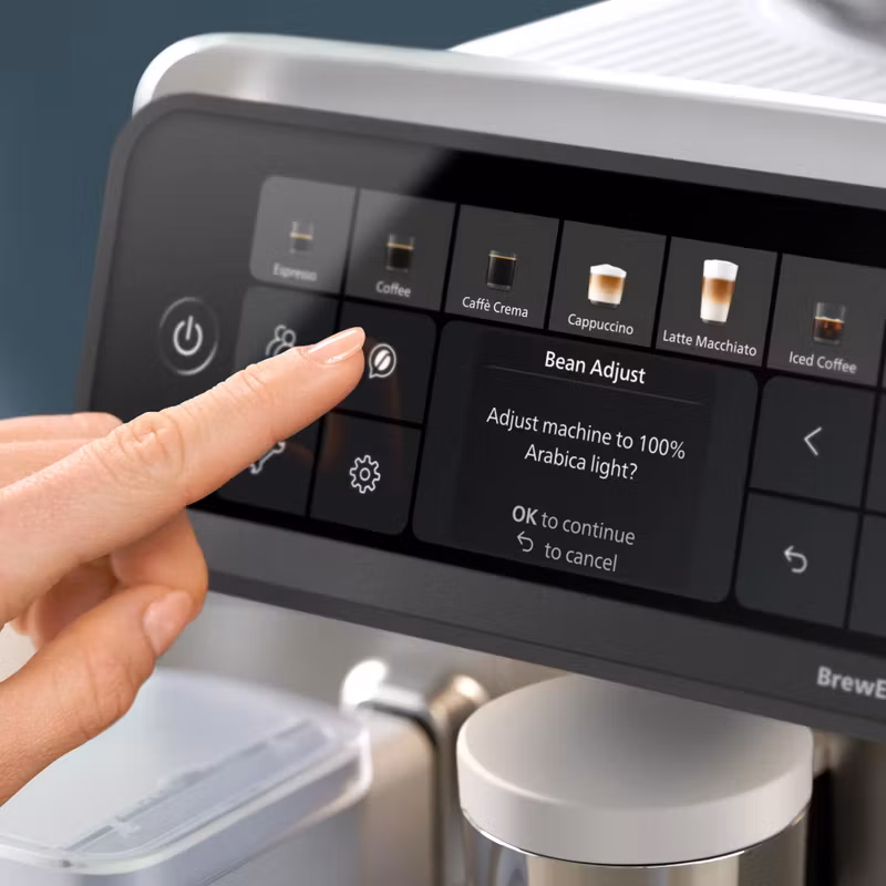 Philips 6000 series EP6551/30 Helautomatisk kaffemaskin 1,9 l Vit/Krom