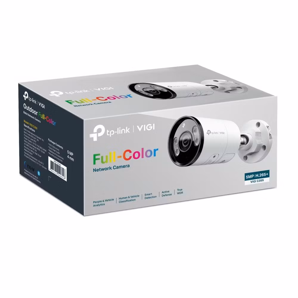 TP-Link VIGI C355 5 MP Bullet IP-övervakningskamera Utomhus 2,8 mm