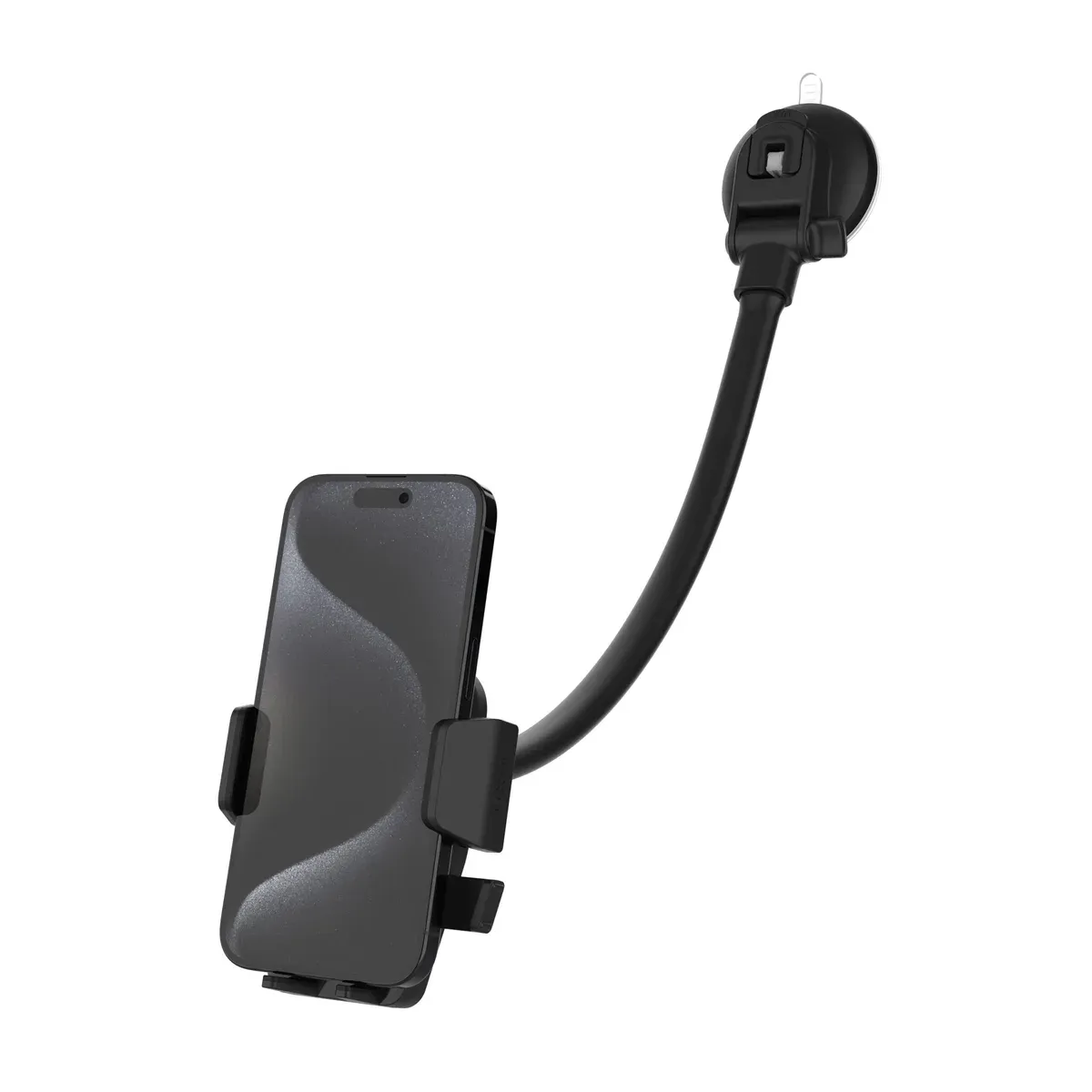 FIXED Iconiq Flex XL mobilhållare för vindruta och instrumentbräda Black