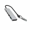 FIXED HUB Port FIXHU-PT-GR 4-i-1 USB-C-hubb Silver