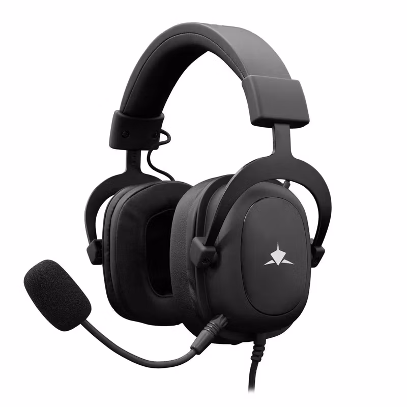 White Shark Premium TAIKO Over-Ear Spelheadset Svart