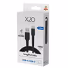 X2O Longlife 60 W USB-A till USB-C-kabel 2 m Svart