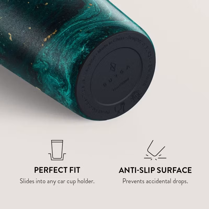 Burga Emerald Pool 500 ml Termosmugg med lock och sugrör i rostfritt stål