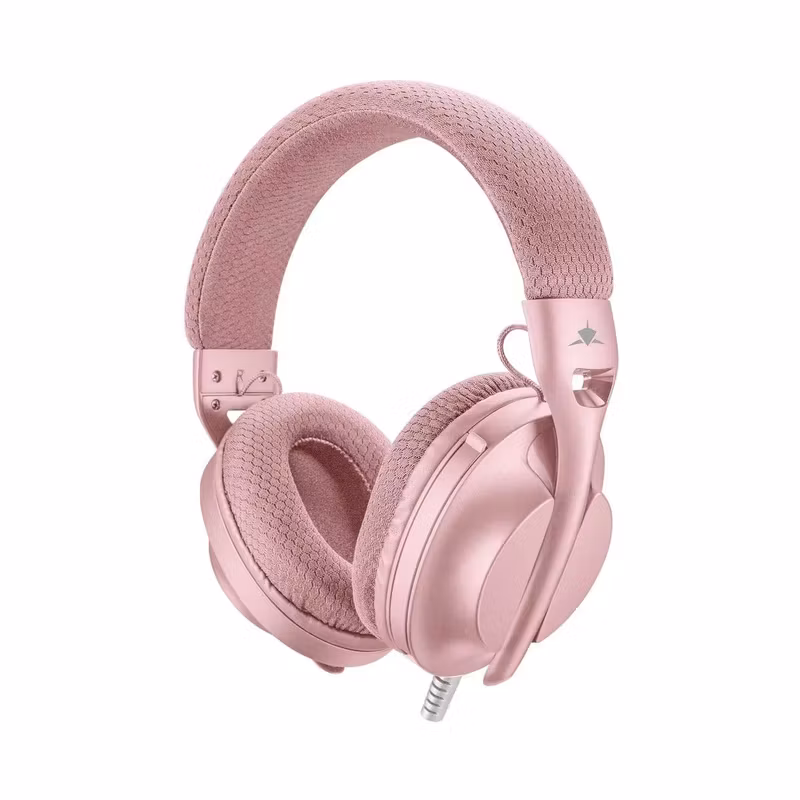 White Shark PARROT On-Ear Spelheadset Rosa