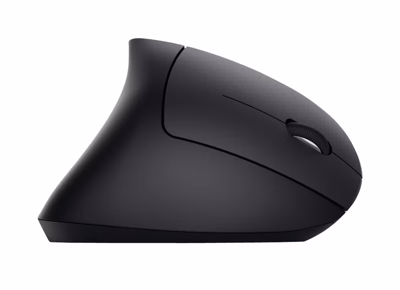 Trust Verto 22879 Ergonomisk Vertikal Trådlös Mus 2,4 GHz Svart