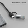 FIXED HUB Port FIXHU-PT-GR 4-i-1 USB-C-hubb Silver