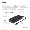 Club 3D CSV-1595 7-i-1 USB-C-dockningsstation med 2 × HDMI och 100 W PD Svart