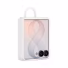 Samsung Galaxy Z Flip8 Silicone Ring Magnet Case silikonskal med ring Cream