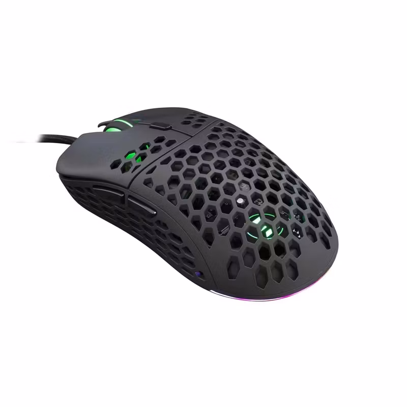 White Shark NAGINATA 6D 16 000 DPI Gamingmus Svart