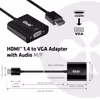 Club 3D CAC-1302 HDMI till VGA Aktiv adapter med ljud Svart
