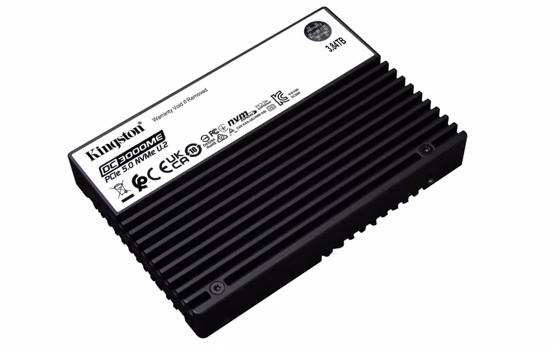 Kingston DC3000ME 3,84 TB U.2 PCIe 5.0 NVMe Krypterad Enterprise-SSD