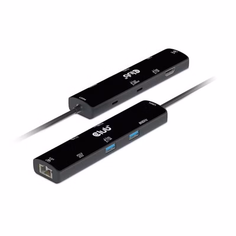 Club 3D CSV-1599 6-i-1 USB4-hubb med HDMI 8K 60 Hz, 2,5 Gbit/s Ethernet och 100 W PD