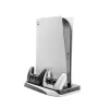 FIXED Multifunktionell PS5-station FIXPS5-MCS-BW med kylning och laddning för 2 DualSense Black/White