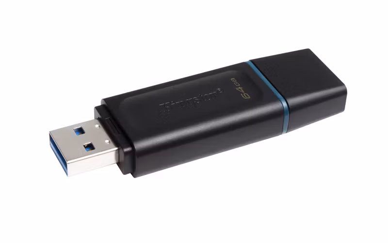 Kingston DataTraveler Exodia 64 GB USB 3.2 Gen 1 USB-minne Svart Blå