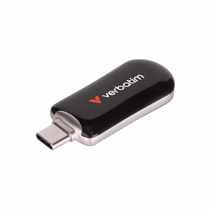 Verbatim Plectra 512 GB USB 3.2 Gen 1 USB-C USB-minne Svart