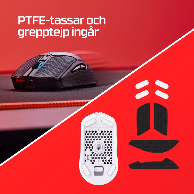 HyperX Pulsefire Haste 2 Trådlös Optisk Gamingmus 6 knappar Svart