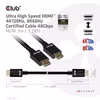 Club 3D CAC-1371 HDMI 2.1 Ultra High Speed HDMI-kabel 1 m Svart