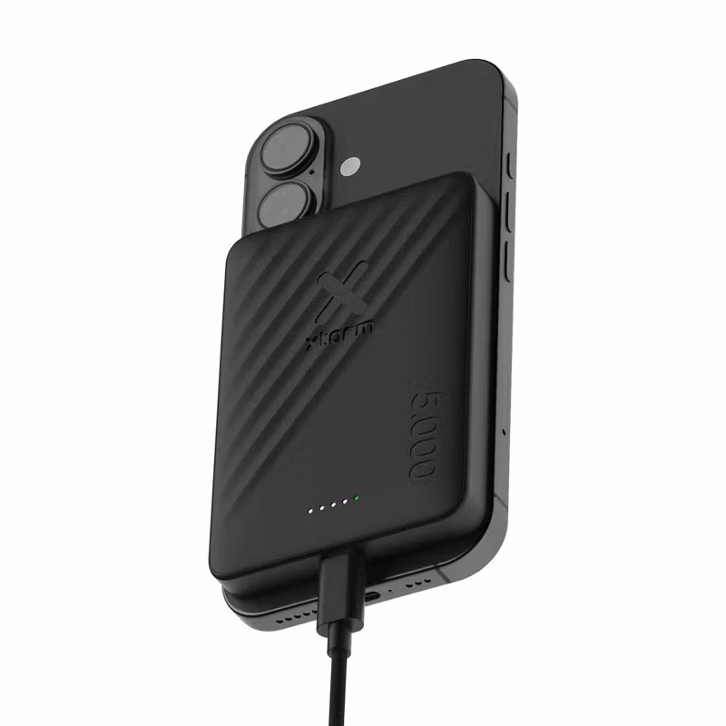 Xtorm Go2 XG2WP051 5 000 mAh 15 W Magnetisk Trådlös Powerbank med USB-C Svart