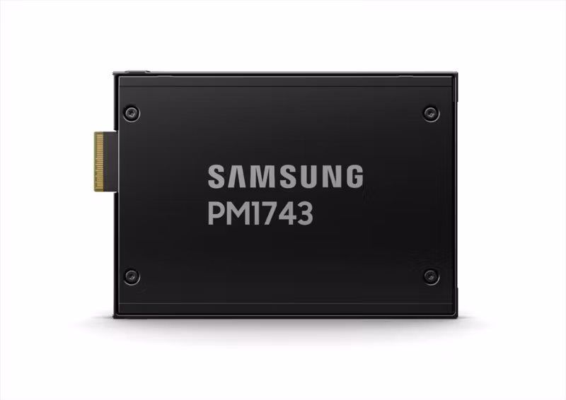 Samsung PM1743 MZWLO3T8HCLS 3,84 TB 2,5" PCIe 5.0 NVMe Intern SSD