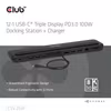 Club 3D CSV-2541 12-i-1 USB-C-dockningsstation för tre skärmar med 100 W PD