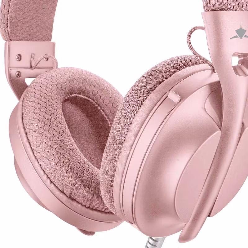 White Shark PARROT On-Ear Spelheadset Rosa